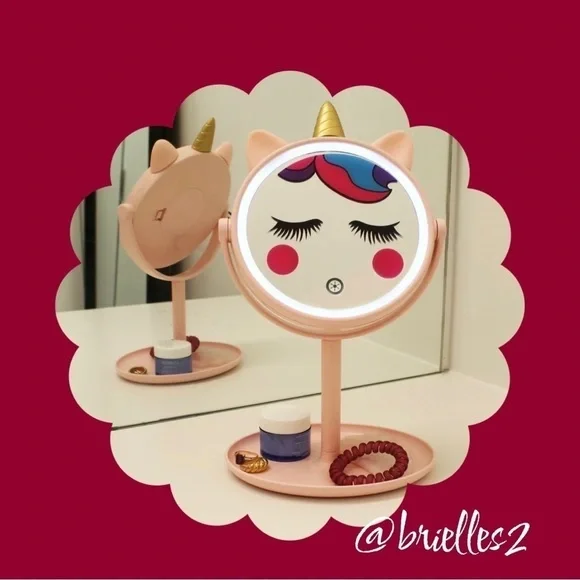 Last One! 🌸 New Love Ellie LED Lighted Unicorn Mirror Pink - Picture 3 of 9